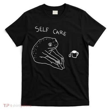 Self Care | Frog Drinking Tea | Yoga T-Shirt
