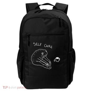 Self Care | Frog Drinking Tea | Yoga Backpack