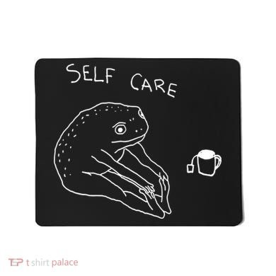 Self Care | Frog Drinking Tea | Yoga Mousepad
