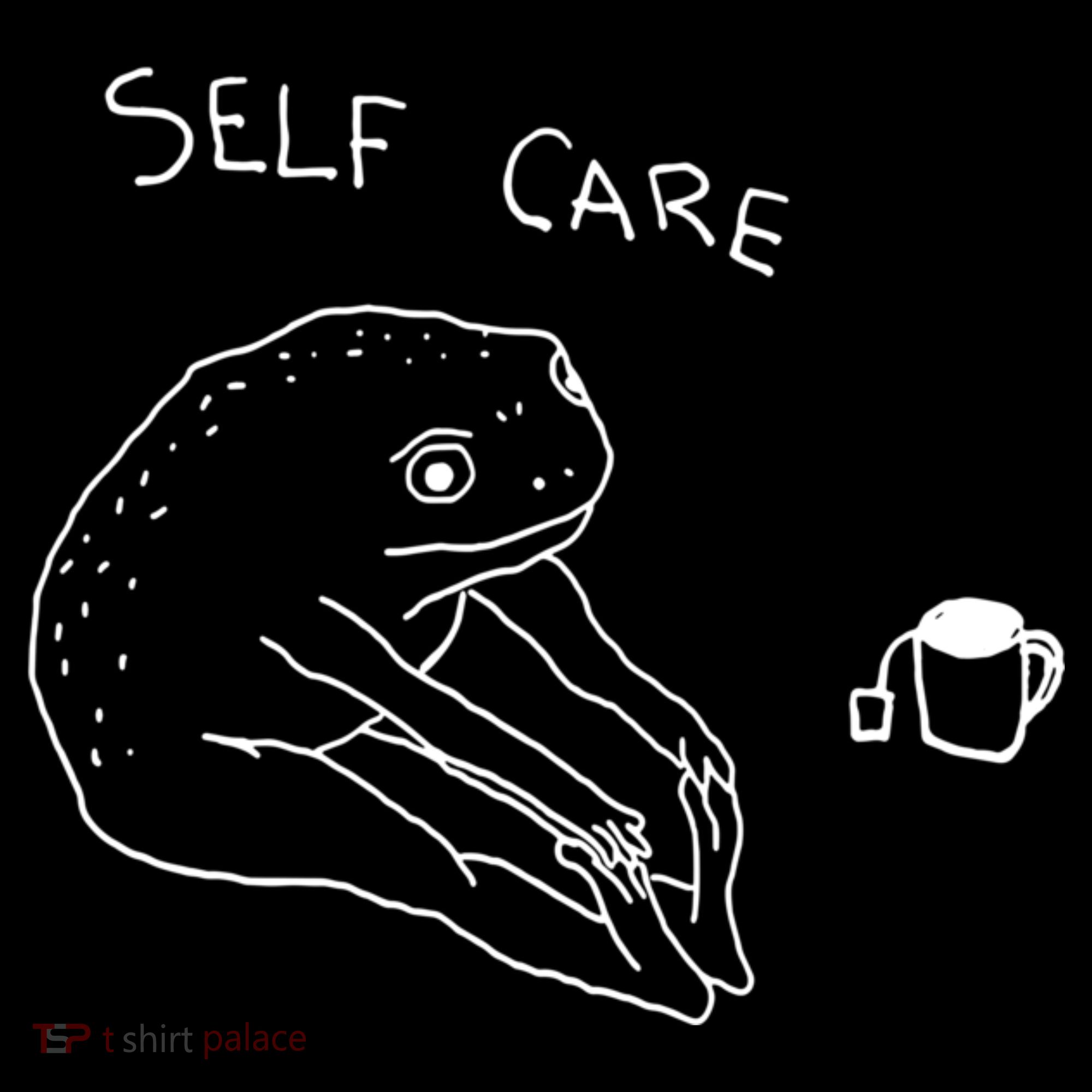 Self Care | Frog Drinking Tea | Yoga Women's Tank Top