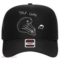 Self Care | Frog Drinking Tea | Yoga Hat thumb 0