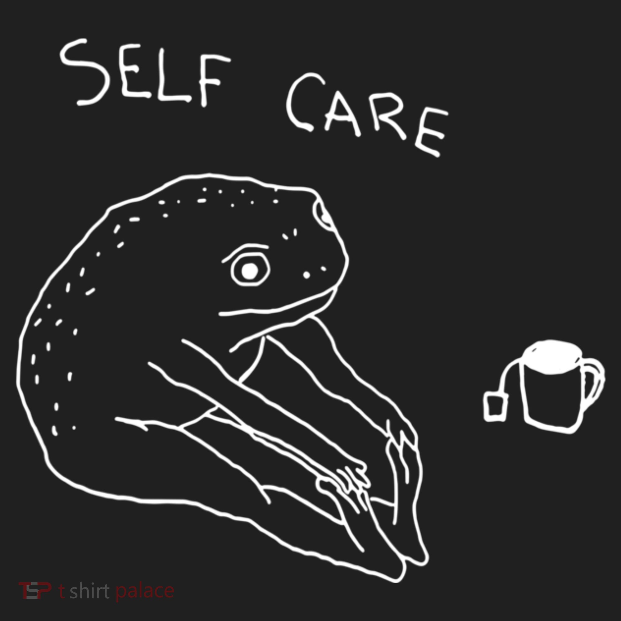 Self Care | Frog Drinking Tea | Yoga Hat