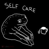 Self Care | Frog Drinking Tea | Yoga Toddler Hoodie thumb 2