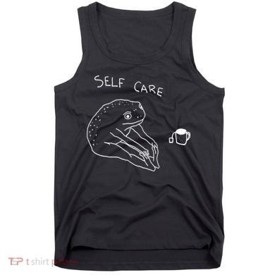 Self Care | Frog Drinking Tea | Yoga Tank Top
