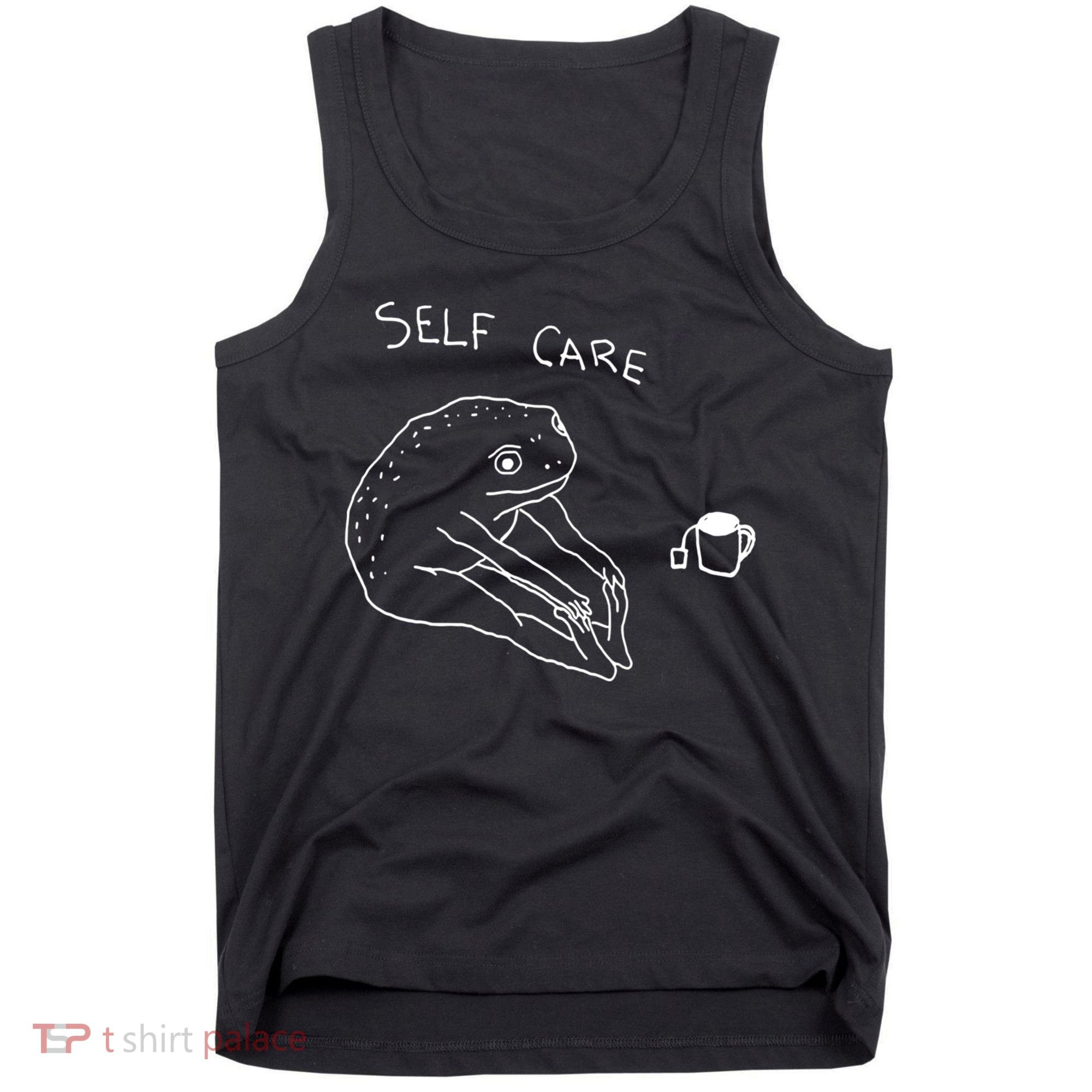 Self Care | Frog Drinking Tea | Yoga Tank Top