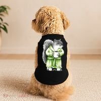 Squirrel Coffee Funny Coffee Drinking Squirrel Doggie Tank thumb 2