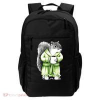 Squirrel Coffee Funny Coffee Drinking Squirrel Backpack thumb 0