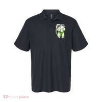Squirrel Coffee Funny Coffee Drinking Squirrel Polo thumb 0