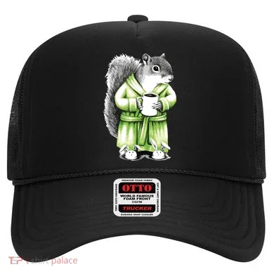 Squirrel Coffee Funny Coffee Drinking Squirrel Hat