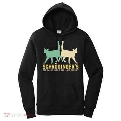 Schrodingers Cat Funny Science Gift Physics Women's Hoodie