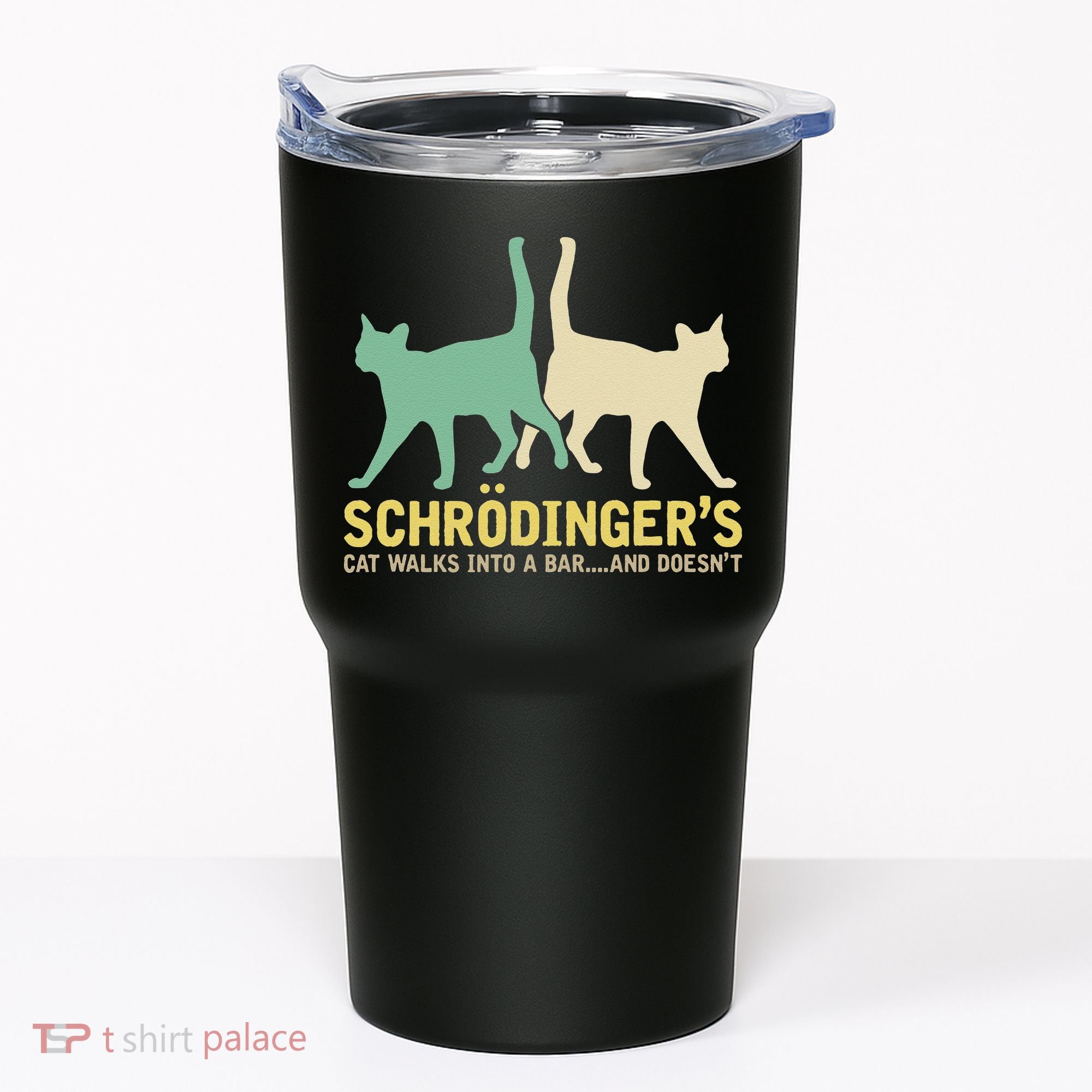 Schrodingers Cat Funny Science Gift Physics Tumbler