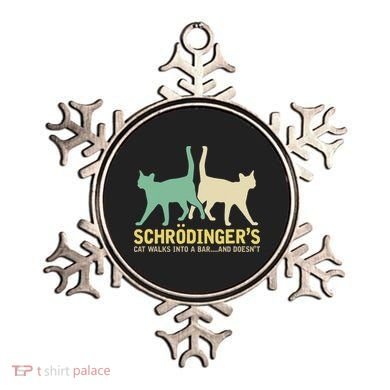 Schrodingers Cat Funny Science Gift Physics Ornament