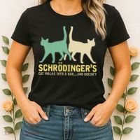 Schrodingers Cat Funny Science Gift Physics Women's T-Shirt thumb 2