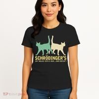 Schrodingers Cat Funny Science Gift Physics Women's T-Shirt thumb 4