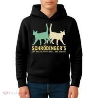 Schrodingers Cat Funny Science Gift Physics Kids Hoodie thumb 4