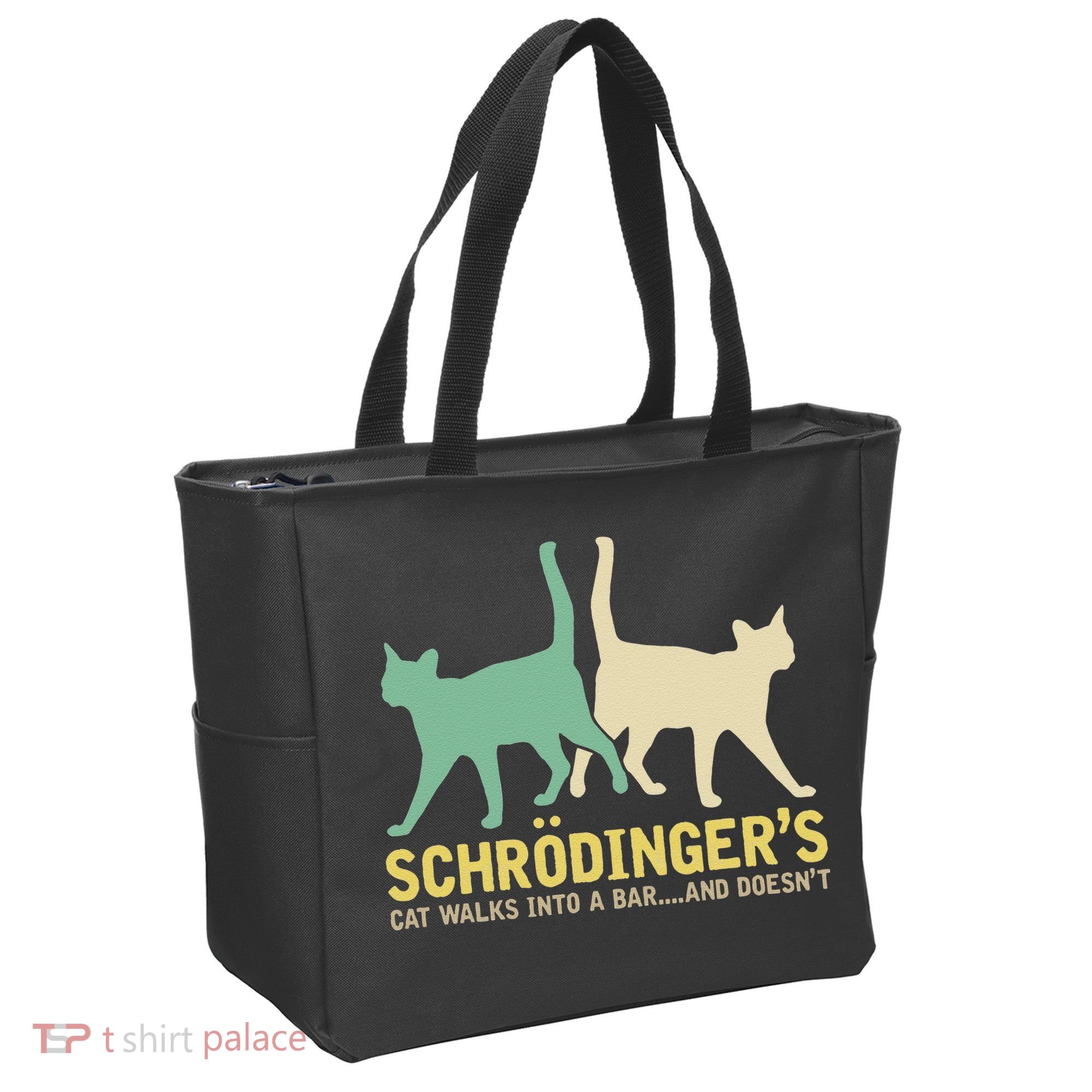 Schrodingers Cat Funny Science Gift Physics Bag