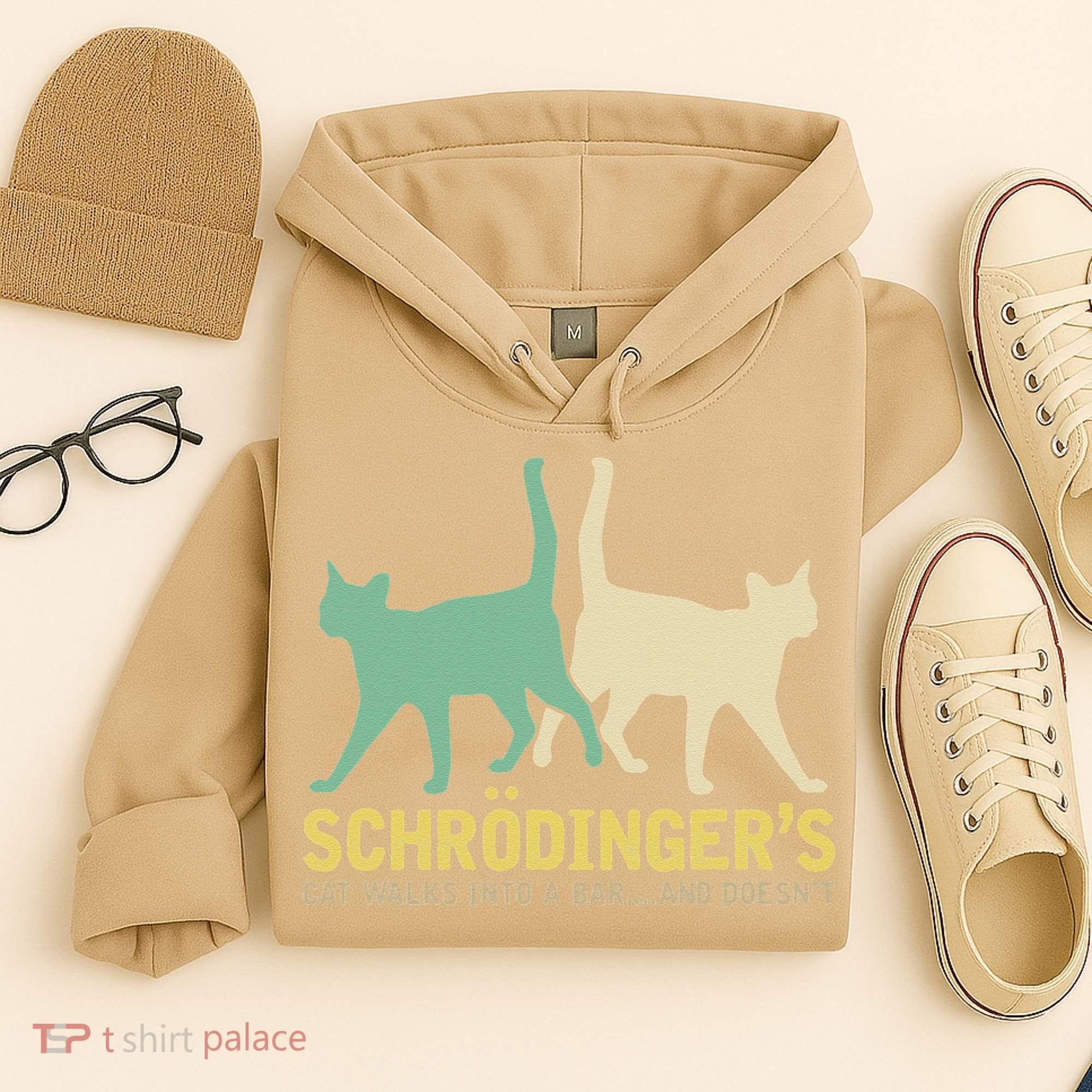 Schrodingers Cat Funny Science Gift Physics Hoodie