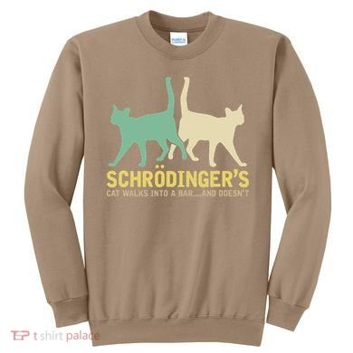 Schrodingers Cat Funny Science Gift Physics Sweatshirt