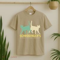 Schrodingers Cat Funny Science Gift Physics T-Shirt thumb 2