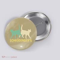 Schrodingers Cat Funny Science Gift Physics Button thumb 0