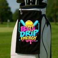 Softball Cute For Ice Cream Cute Softball Gift Golf Towel thumb 2