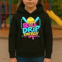 Softball Cute For Ice Cream Cute Softball Gift Kids Hoodie thumb 3