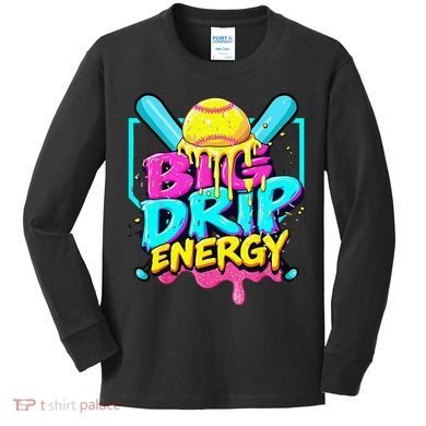 Softball Cute For Ice Cream Cute Softball Gift Kids Long Sleeve Shirt