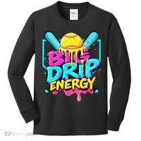Softball Cute For Ice Cream Cute Softball Gift Kids Long Sleeve Shirt thumb 0
