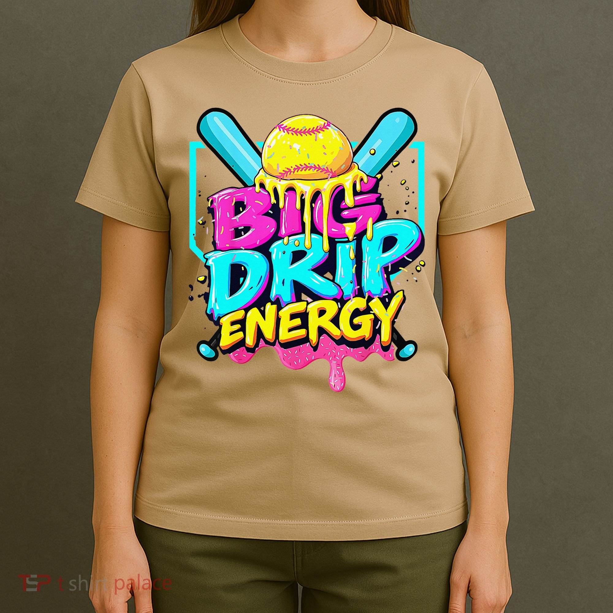 Softball Cute For Ice Cream Cute Softball Gift T-Shirt