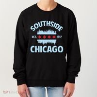 Southside Chicago Flag Skyline Great Gift Women's Sweatshirt thumb 0