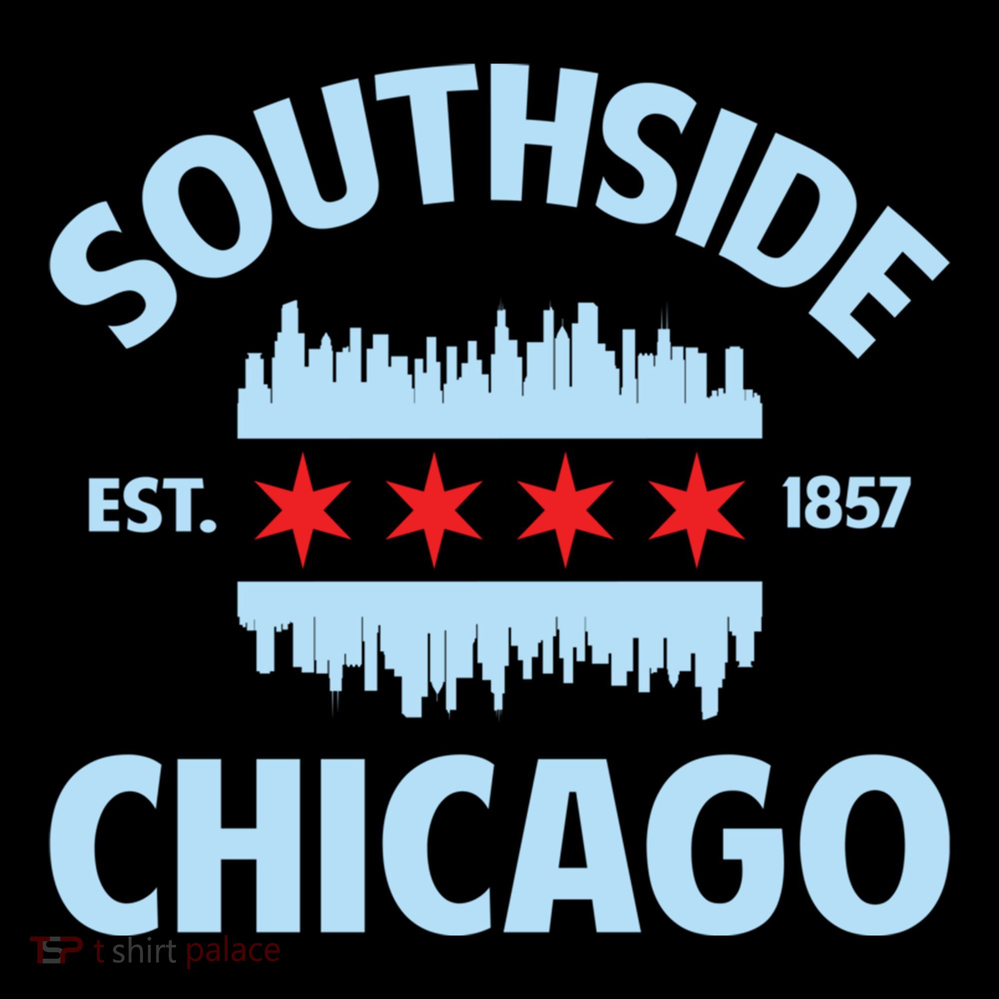 Southside Chicago Flag Skyline Great Gift Bucket Hat