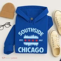 Southside Chicago Flag Skyline Great Gift Hoodie thumb 4