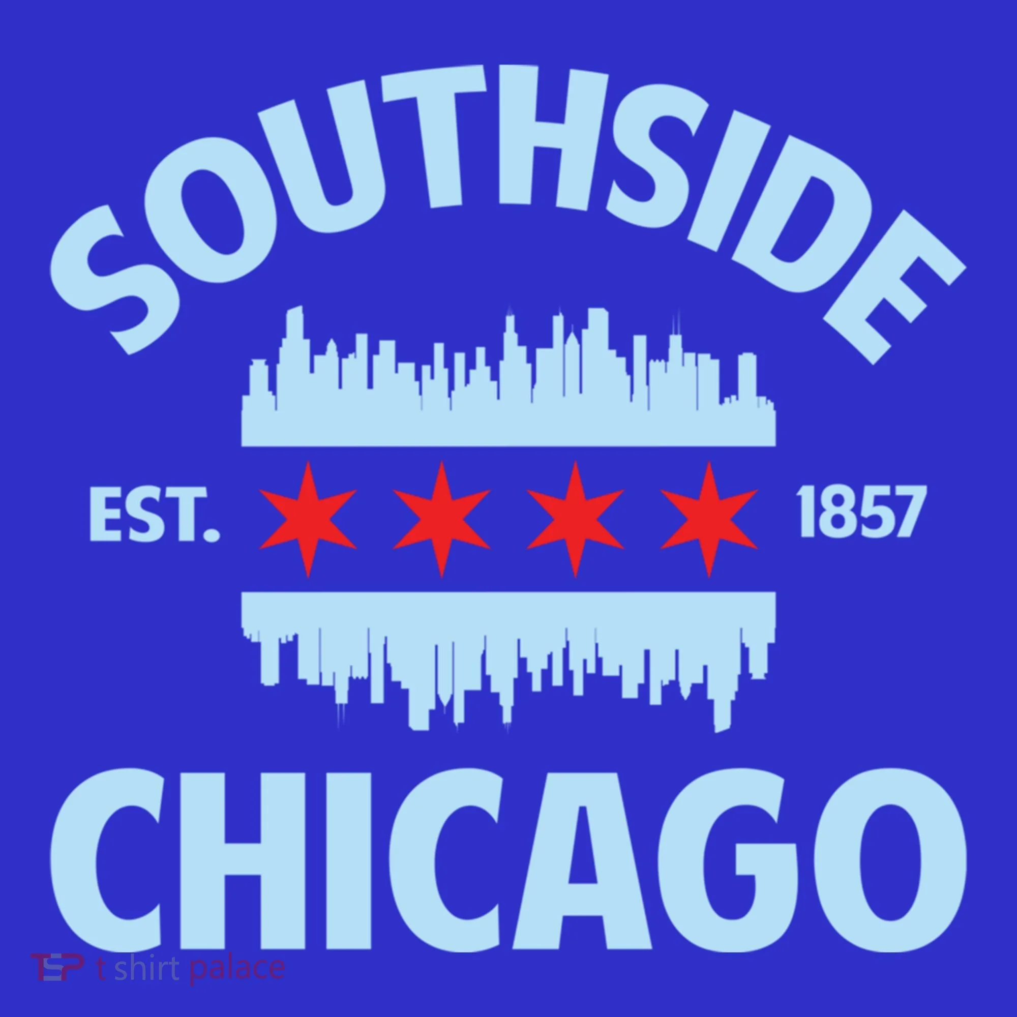 Southside Chicago Flag Skyline Great Gift Hoodie