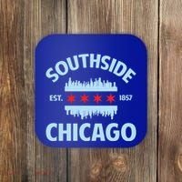 Southside Chicago Flag Skyline Great Gift Coaster thumb 0