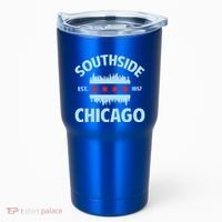 Southside Chicago Flag Skyline Great Gift Tumbler thumb 0