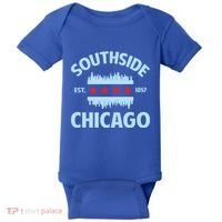 Southside Chicago Flag Skyline Great Gift Baby Bodysuit thumb 0