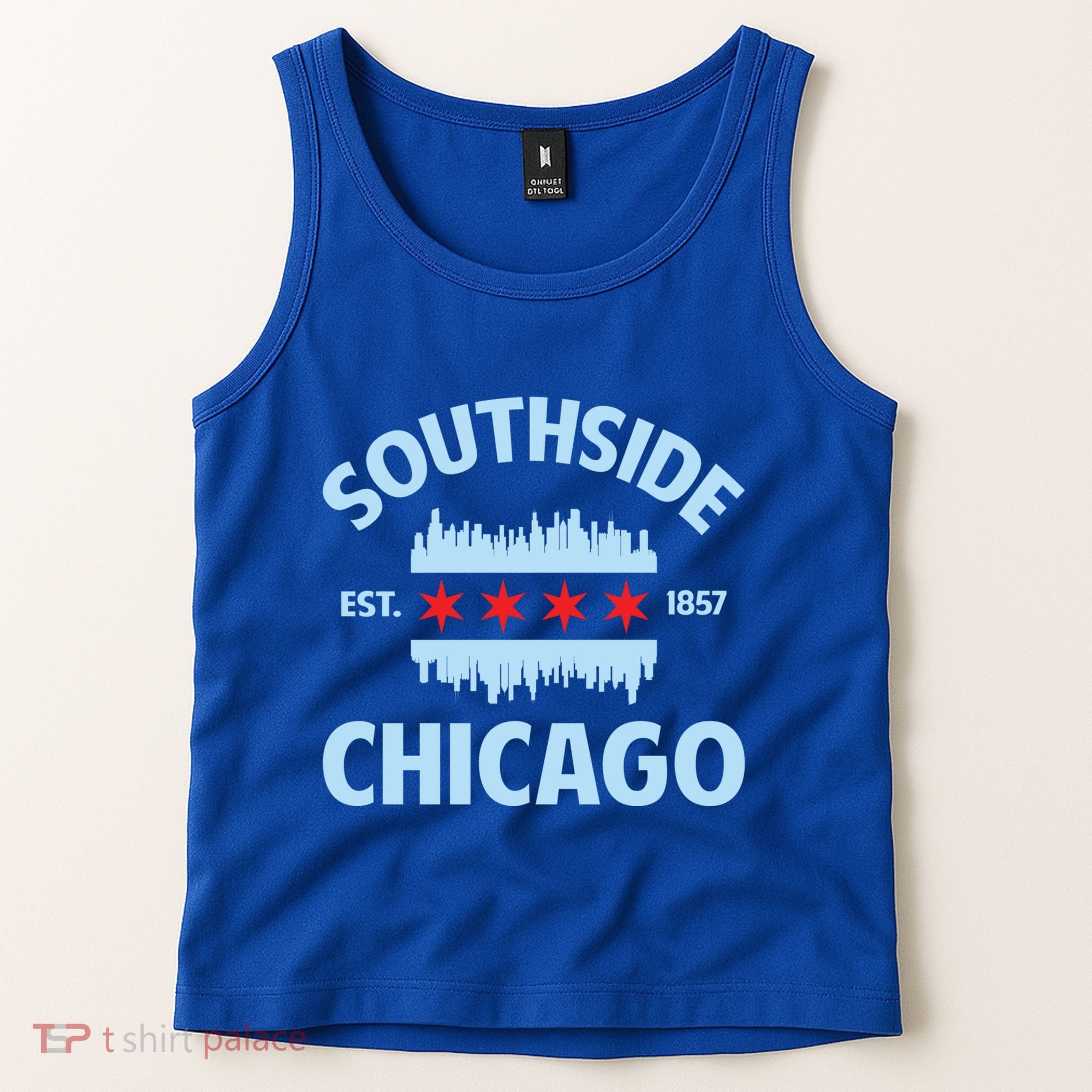 Southside Chicago Flag Skyline Great Gift Tank Top
