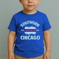 Southside Chicago Flag Skyline Great Gift Toddler T-Shirt thumb 2