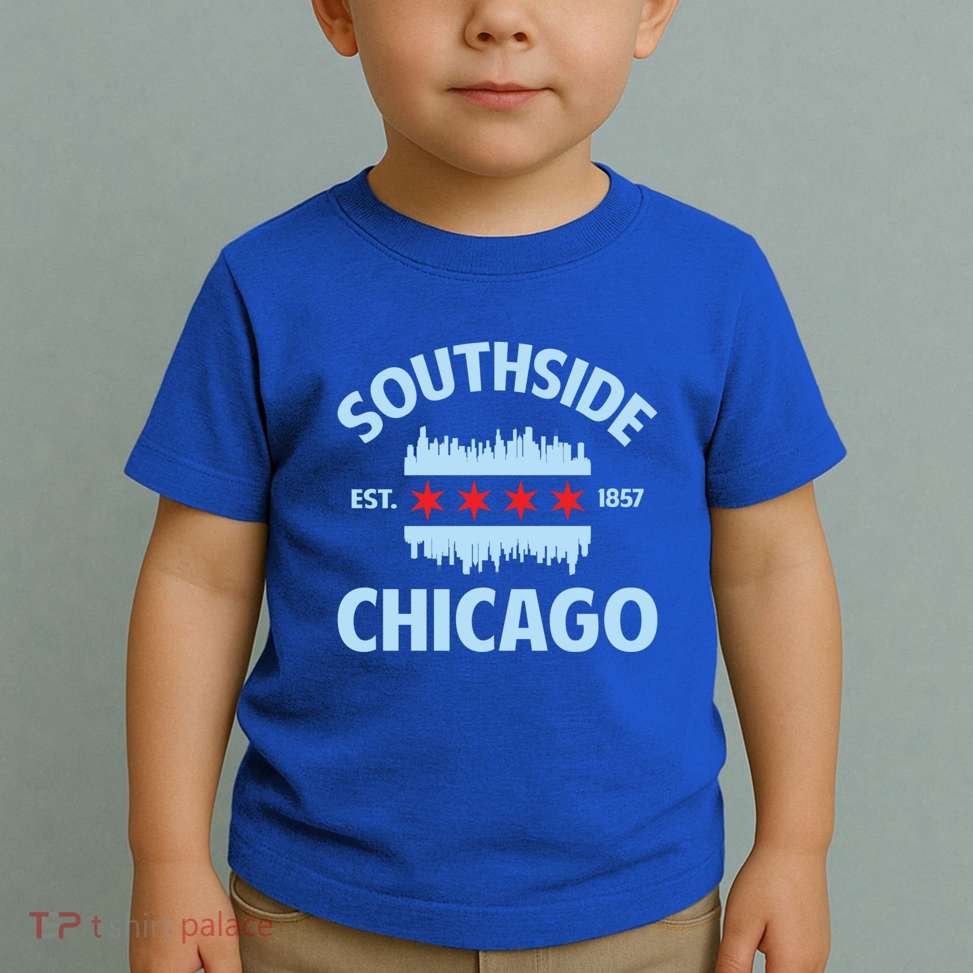 Southside Chicago Flag Skyline Great Gift Toddler T-Shirt