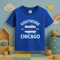 Southside Chicago Flag Skyline Great Gift Toddler T-Shirt thumb 3
