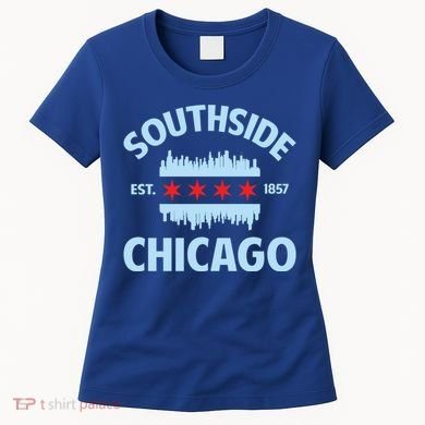 Southside Chicago Flag Skyline Great Gift Women's T-Shirt