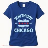 Southside Chicago Flag Skyline Great Gift Women's T-Shirt thumb 0