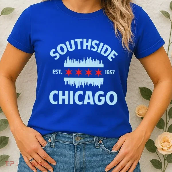 Southside Chicago Flag Skyline Great Gift Women's T-Shirt