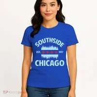 Southside Chicago Flag Skyline Great Gift Women's T-Shirt thumb 4
