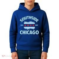 Southside Chicago Flag Skyline Great Gift Kids Hoodie thumb 4