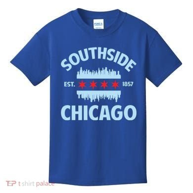 Southside Chicago Flag Skyline Great Gift Kids T-Shirt