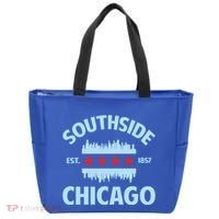 Southside Chicago Flag Skyline Great Gift Tote Bag thumb 0