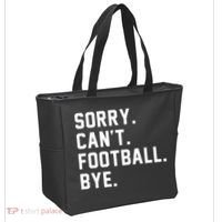 Sorry Cant Football Bye Tote Bag thumb 2