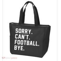 Sorry Cant Football Bye Tote Bag thumb 3