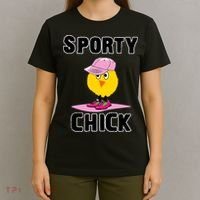 Sporty Chick Fun Womens Sports Cute Pink Softball Cap Shoes T-Shirt thumb 4